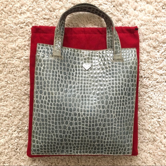 Vintage 70’s Mario Valentino Croc Hand Bag - Picture 2 of 16